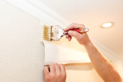 Pose de papier peint à Villeton — revêtements muraux et toiles de verre